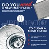 Air Filter Factory 5" x 12-1/2" x 3/32" Aluminum Mesh