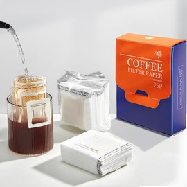 YONGDING Coffee Filter Paper Coffee Filter Paper Drip Bag Filter Coffee Drip Bag Coffee Drip Pack Empty Bag for 1 Cup Disposable Hanging Ear Coffee Filter Paper Bag for Tea/Coffee 25 Piece Set