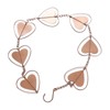 Metal Rain Chain Drainage Function Decorative Heart Shape Wind Chime