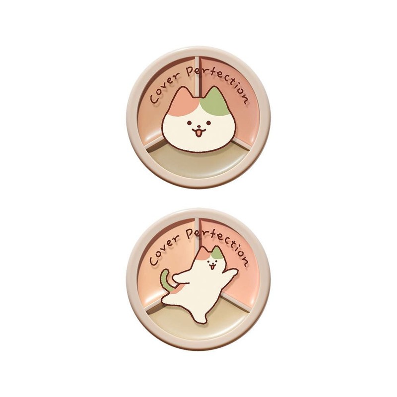 The Saem Cover Perfection Triple Pot Concealer 7colors Blue Beige