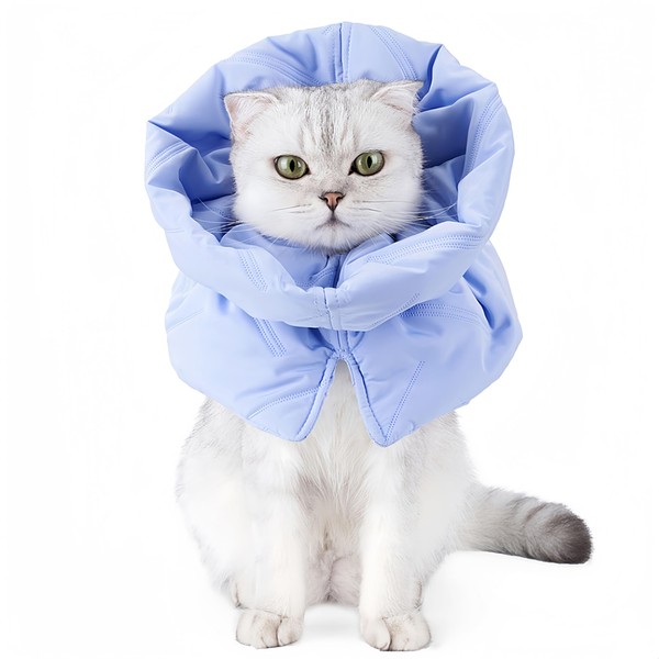 Pet Recovery Collars,Cat Cone Collar After Surgery Stop Licking,Soft Adjustable