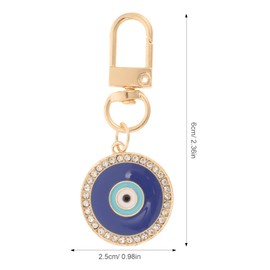 WRITWAA Blue Eyes Keychain Keychains Decor Key Fob Evil Eye Key Chain Car Key Holder Backpack Miss Gadgets