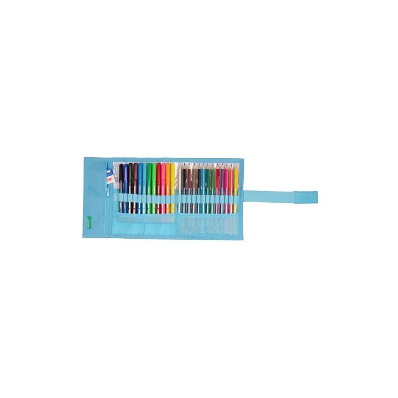 Safta Benetton Spring - Useful Roll-up Pencil Case Included, Pencil
