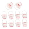PLAFOPE 10pcs Mini Shopping Basket Mini Woven Baskets Mini Wicker