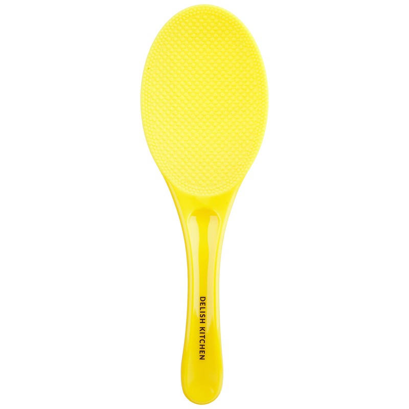 DELISH KITCHEN CC-1330 Pearl Metal Rice Spoon, Yellow, 8.3 inches