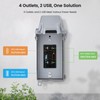 SURAIELEC Outdoor GFCI Outlet Box with USB-C & USB-A Ports,