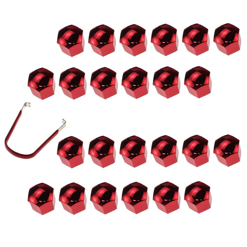 Nihfien 24pcs Wheel Nut Cap 19mm Wheel Bolt Nut Caps