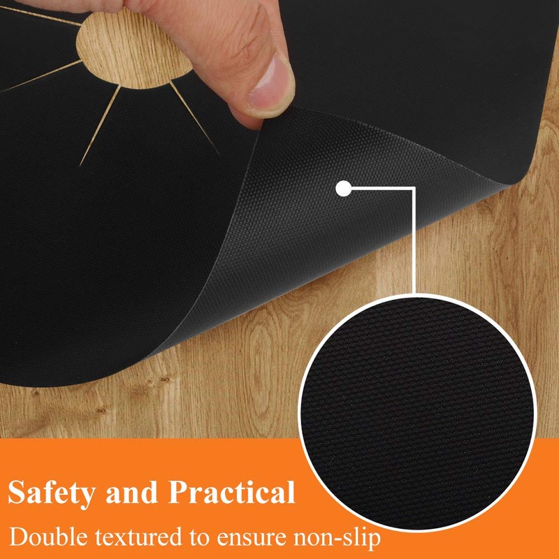 10 Pack Stove Burner Covers Double Thickness Reusable Non-Stick Heat-Resistant