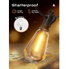 Brightown Outdoor String Lights Patio Lights, 100FT ST38 Shatterproof Dimmable