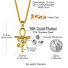 Richsteel Eye Of Horus Cross Gold Pendant Necklace For Men