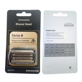 Electric Shaver 92B Head Replacement Cassette Fits for Br-aun Series 9 Electric Razors 9290cc,9291cc,9370cc,9293s,9385cc,9390cc,9330s,9296cc by XSPANDER
