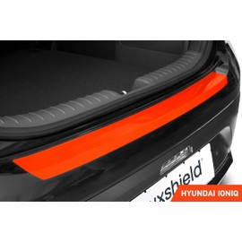 Luxshield Car Bumper Protector Set for Hyundai Ioniq AE I 2016-2022 - Rear Bumper guards for cars, anti scratch, Paint Protector For Sill Lip - Carbon Black