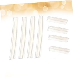 Totority 8pcs Transparent Car Door Anti-Collision Strips Easy Install Rubber Guard Buffer Trim for Scratch Compact Design for Bumper and Door Edge Safety