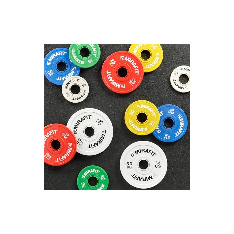 Mirafit IWF Coloured Fractional Weight Lifting Change Plates - Choice