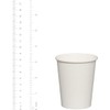 [100 Pack] 8 oz. White Paper Hot Cups, Coffee Cups