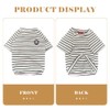Dog and Owner Matching Clothes,White Striped Dog Shirts Summer T-Shirt