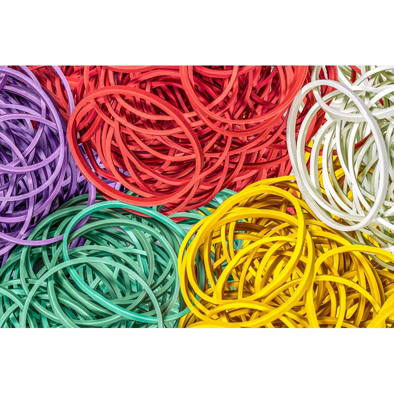 Mikily's 5 Colors Rubber Bands Ball for 0.33lb Office Supplies
