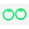 4 Light Green Silicone Military Army Dog Tag Silencers Rubber Silencer