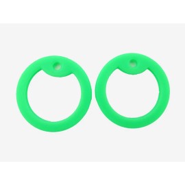 4 Light Green Silicone Military Army Dog Tag Silencers Rubber Silencer