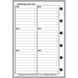 Pocket Size Shopping List