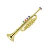 Kid Trumpet Golden Coated Plastic Children Preschool Music Toy Gift