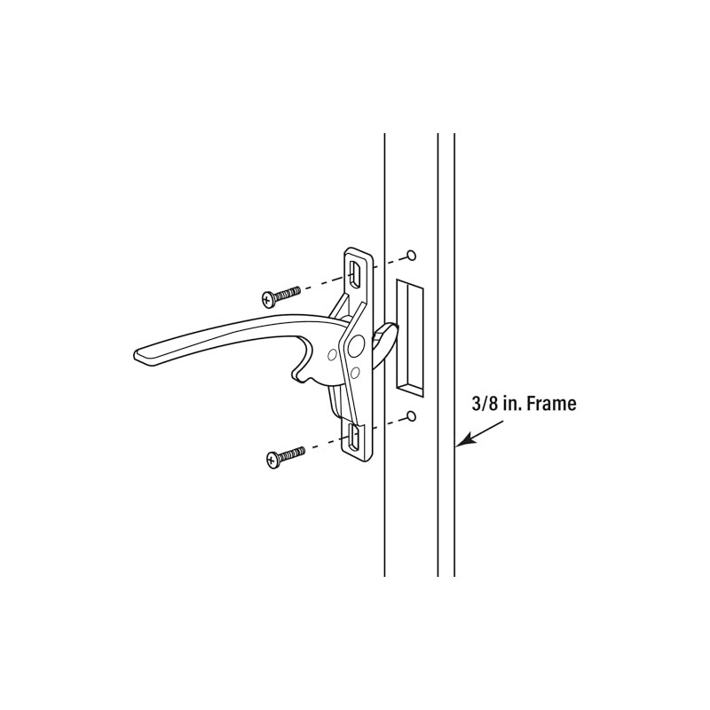 Prime-Line H 3541 Aluminum Diecast, Left Hand, Casement Window Locking