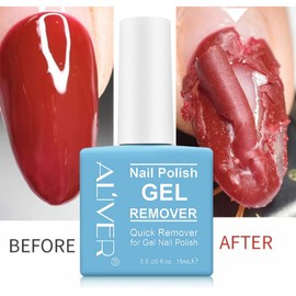 Gel Polish Remover, 2Pack Gel Nail Polish Remover - Remove Gel Nail Polish Within 2-3 Minutes - Quick & Easy Gel Polish Remover - No Need For Foil, Soaking Or Wrapping, 0.5 Fl Oz
