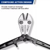 WORKPRO 14" Bolt Cutter Chrome Molybdenum Steel Blade Pliers Tri-Material