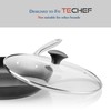 TeChef Cookware Tempered Glass Lid, Made in Korea (10-Inch) (26cm)