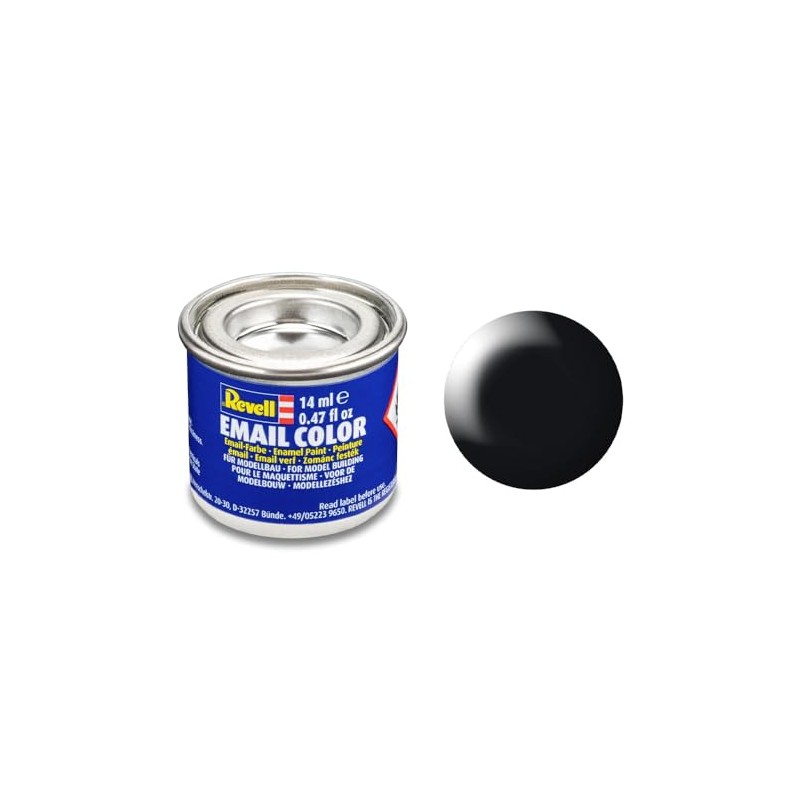 32302 Revell Black Satin RAL 9005 14 ml Tin