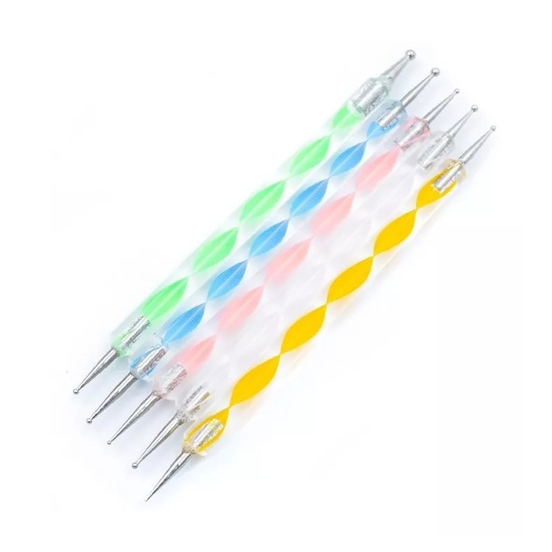 Mussa 5 Punteros Dobles Para Manicura Y Decoración De Uñas