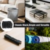 120 Pcs Black Wide Rubber Bands,4 Sizes Heavy Duty Thickened