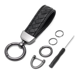 BetterJonny 2-Piece Key Chain, Carabiner, Zinc Alloy Fashionable Keychain, Horseshoe Ring, Easy to Install and Disassemble, Easy to Install and Disassemble, Prevents Fall Off, Convenient to Carry and