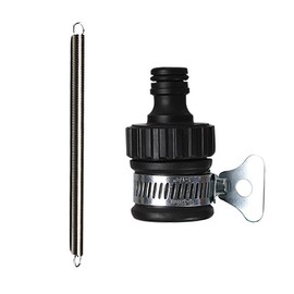 Faucet fitting connector hose band safety spring included Black adapter spring included 6ea