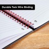 Oxford Black n' Red A4 Glossy Hardback Wirebound Notebook Ruled,