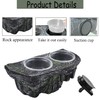 PINVNBY Reptile Feeding Ledge with Suction Cups,Crested Gecko Feeder Ledges