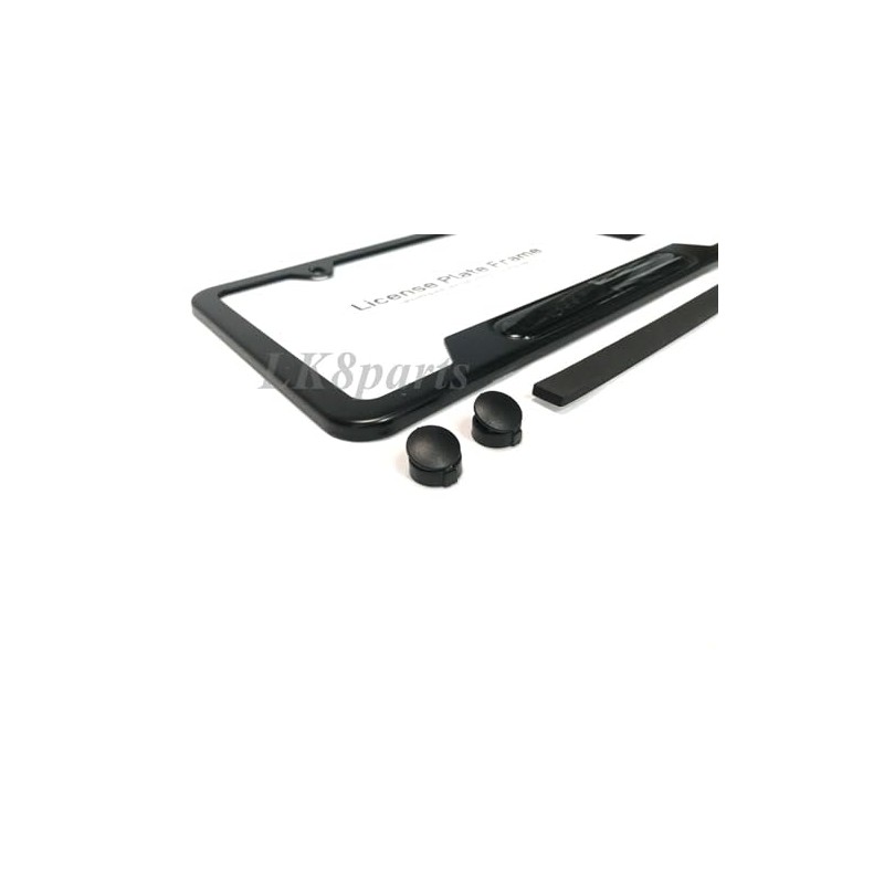 SELPONT Range Rover Logo Black Finish Steel License Plate Frame