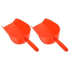 YARDWE 2pcs Garden Scoop Large Bait Scoop Thick Bait Scoop Livestock Bait Scoop Farm Bait Shovel Home Shovel 4L