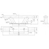 200mm/8in Stainless Steel Mooring Cleat Elliptical Tube Type Dock Deck