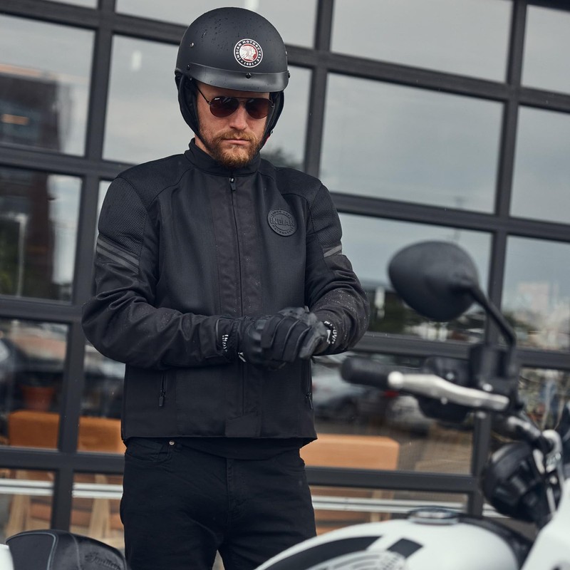 Indian Motorcycle Classic Half Helmet, Black