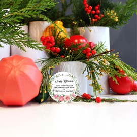 Retirement Gifts Christmas Ornaments 2024-Never Underestimate The Difference You Made Keepsake Men Women Boss Retire Party Holiday Present Xmas Tree Decore Ornament Round Ceramic Ornament 3In