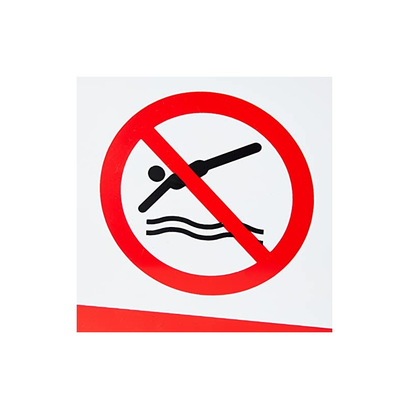 Caledonia Signs 13614E No Diving Sign, 200 mm x 150