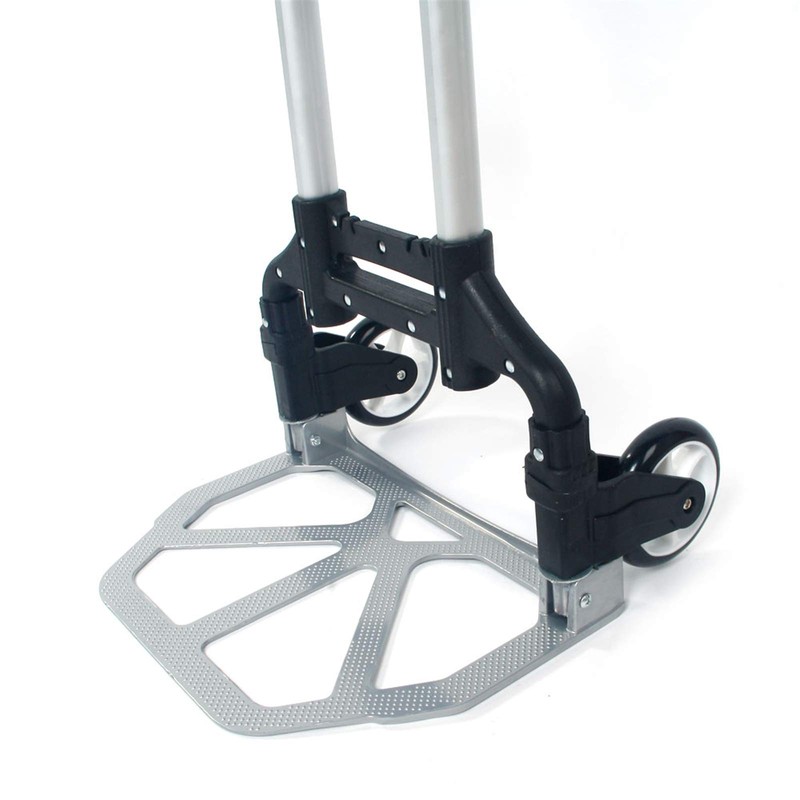 Portable Aluminium Folding Hand Truck with Telescoping Handle and Bungee