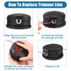 5 Pack String Trimmer Head SRM-225 for Echo Speed Feed