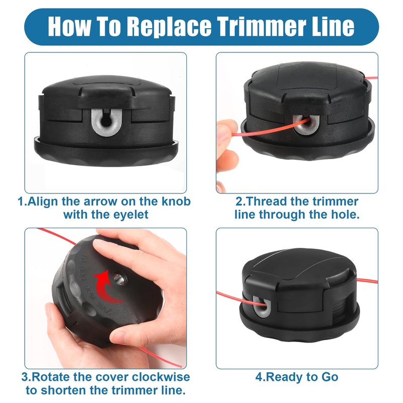 5 Pack String Trimmer Head SRM-225 for Echo Speed Feed