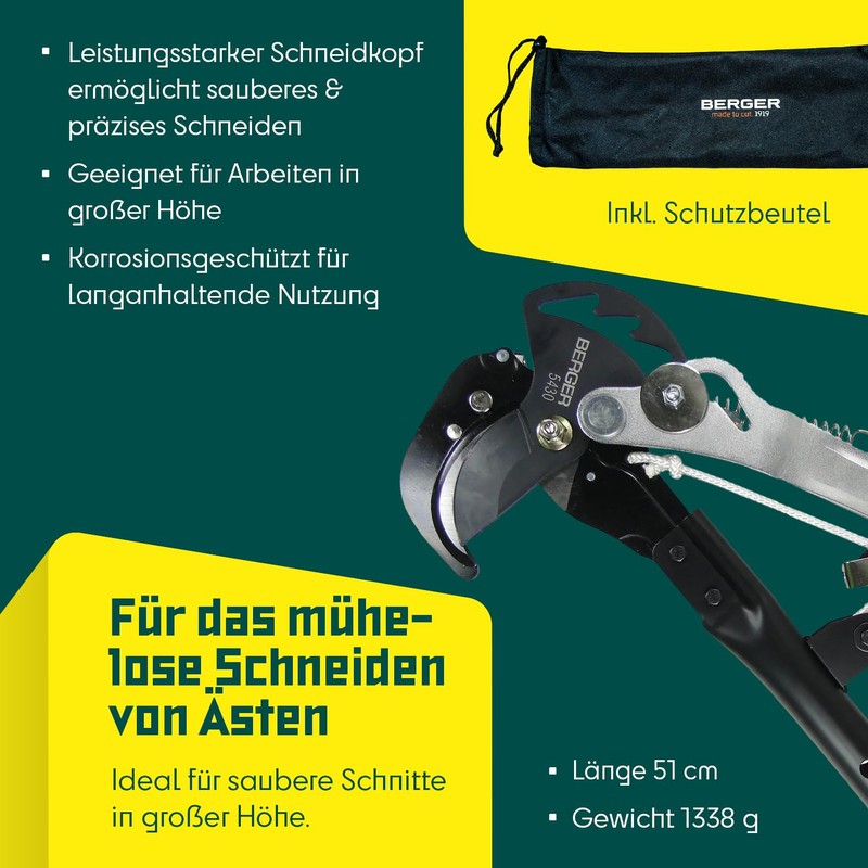 Berger ArboRapid pole pruner 5430 for cutting branches and twigs,