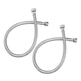 METALLIXITY Faucet Supply Line Connector (600mm/24) 2Pcs, 304 Stainless Steel G1/2 Female to G1/2 Male Water Supply Hose Connector - for Kitchen Bathroom