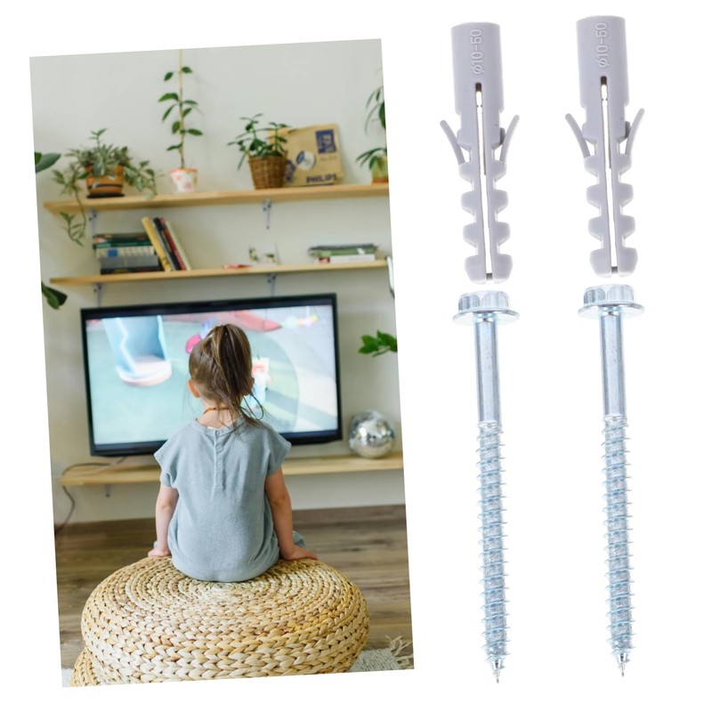 Alipis 10 Sets Tv Mount Screws Heavy Duty Anchors for
