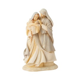 Enesco Foundations The Holy Family Standing Pose Figurine, 6.89 Inch, Multicolor