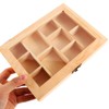 Alipis Rock Display Case Wood Blank Jewelry Organizer Box Tea